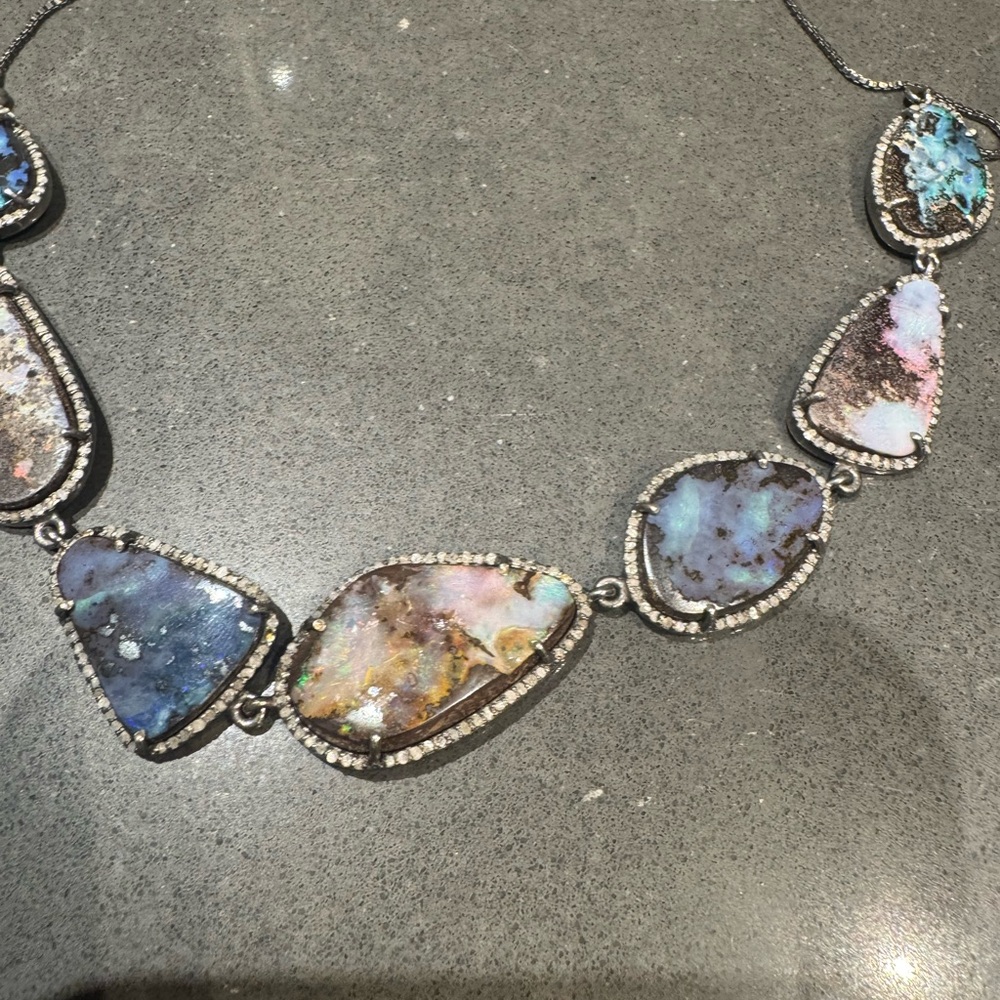 Elegant Multicolor Stone Necklace